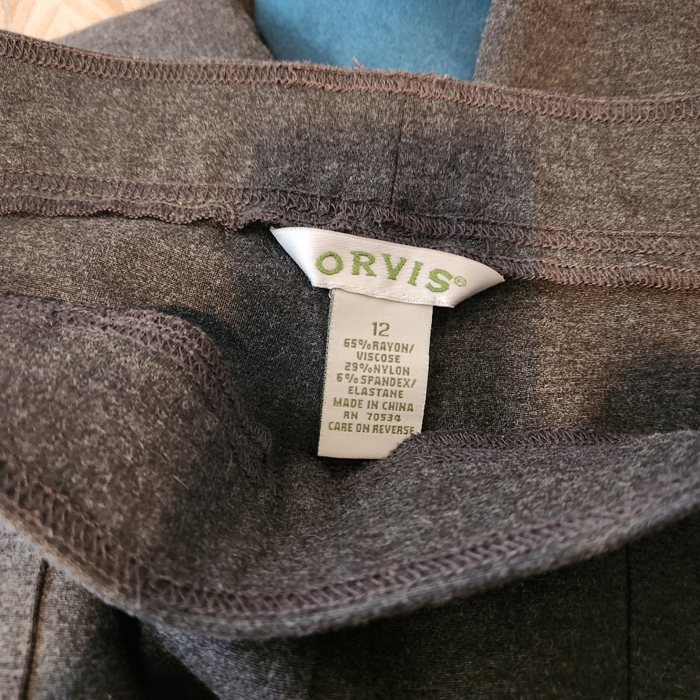 Orvis Gray High Rise Trouser - Picture 4 of 4